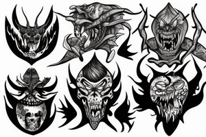 fighting inner demons tattoo idea