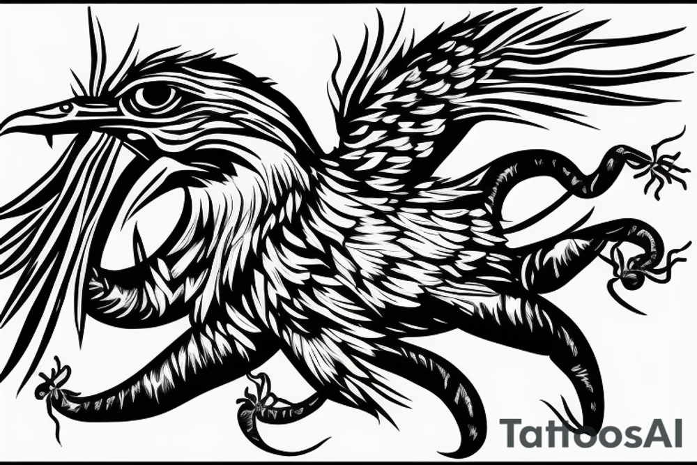 Eagle grab a scorpion tattoo idea