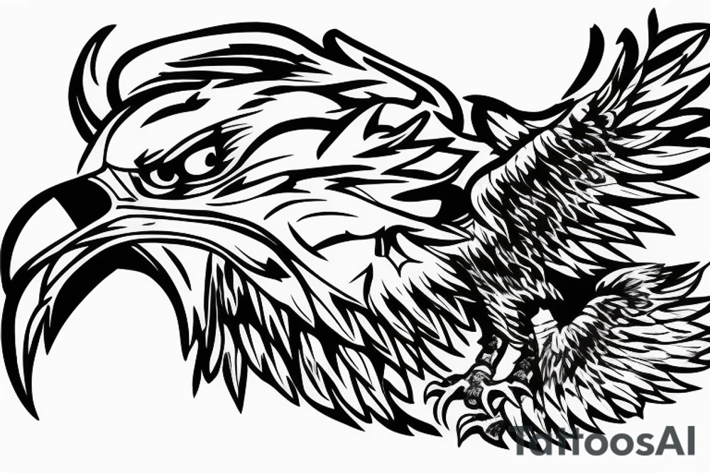 Eagle with scorpion wheeled armored personnel carrier tattoo idea