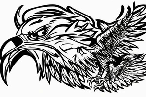 Eagle with scorpion wheeled armored personnel carrier tattoo idea
