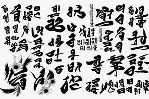 Small korean text with meaning tattoo idea