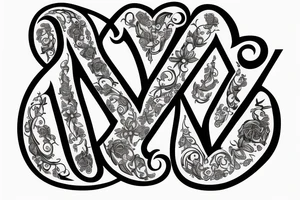 fancy lettering saying 'BlairMath' tattoo idea