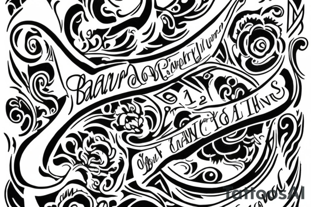 fancy lettering saying 'BlairMath' tattoo idea