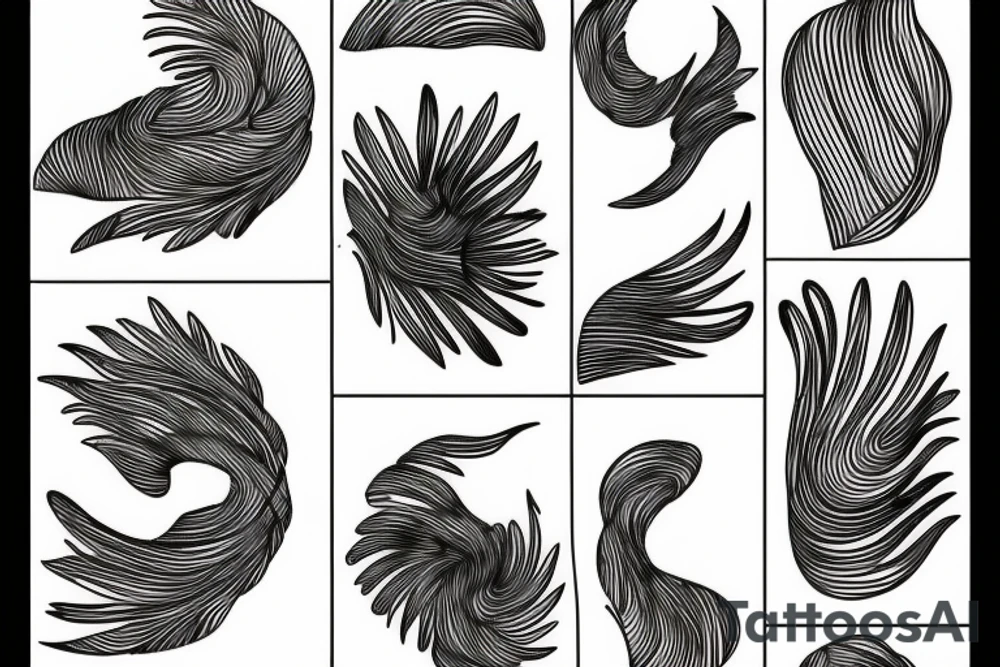 Fine line outlines of the islands in Maine tattoo idea
