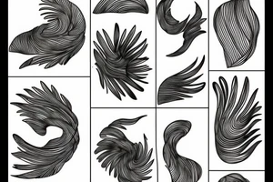 Fine line outlines of the islands in Maine tattoo idea