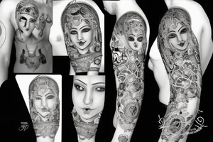 Skrzydło ptaka tattoo idea