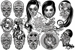 Skrzydło ptaka tattoo idea