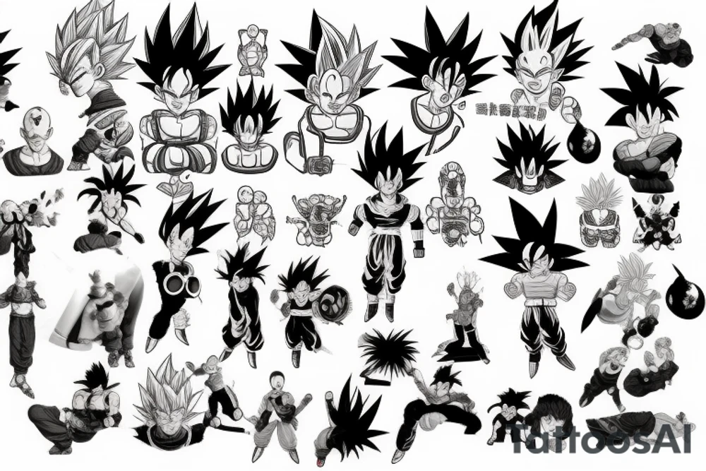 Dragon ball tattoo idea