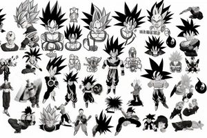 Dragon ball tattoo idea