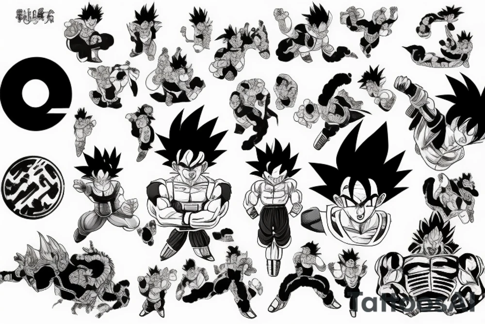 Dragon ball tattoo idea