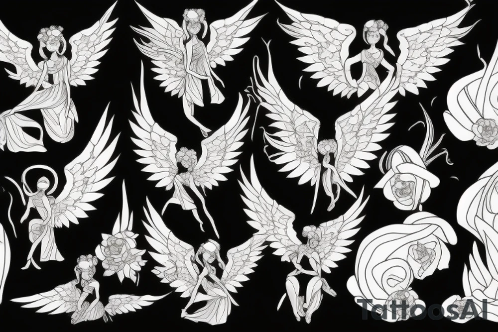 Angel tattoo idea