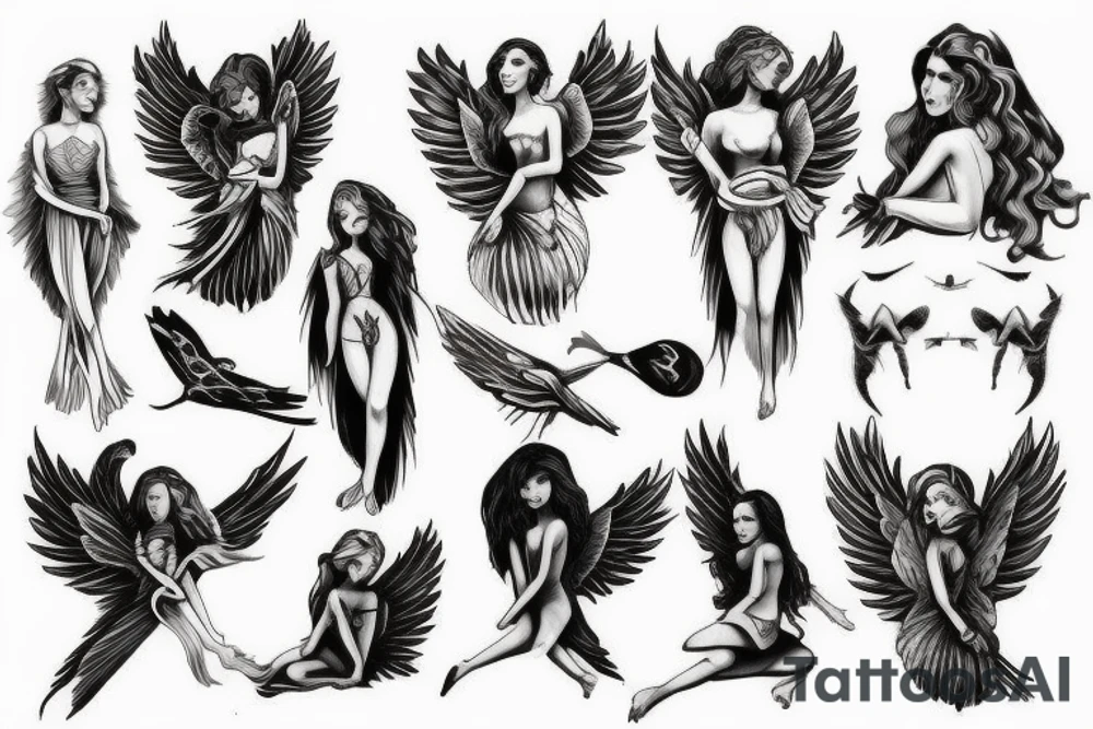 Angel tattoo idea