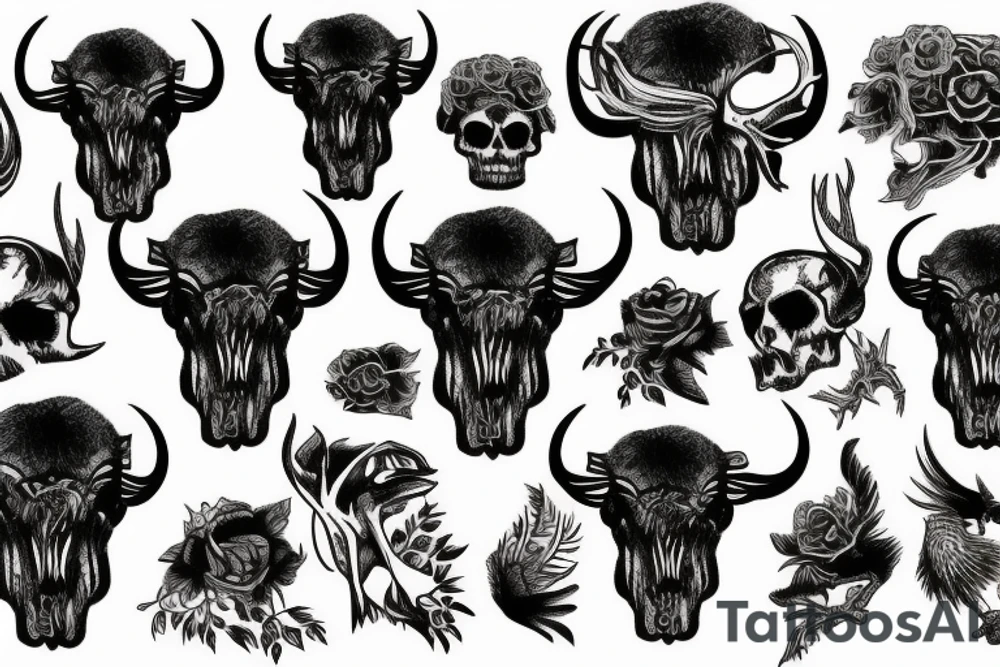 Buffalo skulk tattoo idea