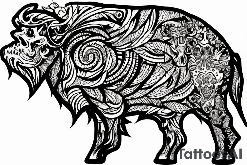 Buffalo skulk tattoo idea