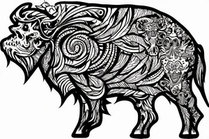 Buffalo skulk tattoo idea
