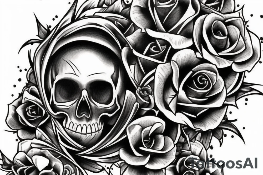 Skull tattoo idea