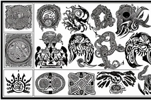 Ancient Slavic symbolism tattoo idea