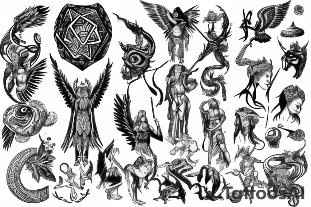 Mythological meaning, culture, development, learning tattoo idea