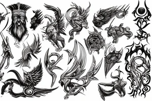 Mythological meaning, development, learning tattoo idea