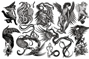 Mythological meaning, development, learning tattoo idea