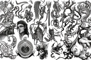 Mythological meaning, development, learning tattoo idea