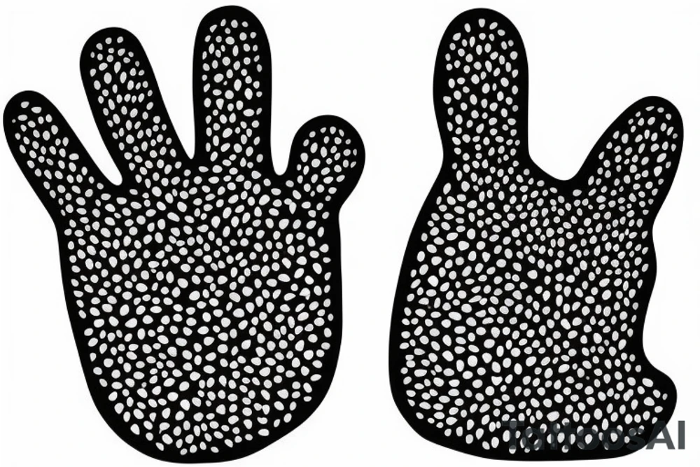 paw print tattoo idea