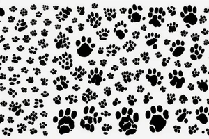 paw print tattoo idea