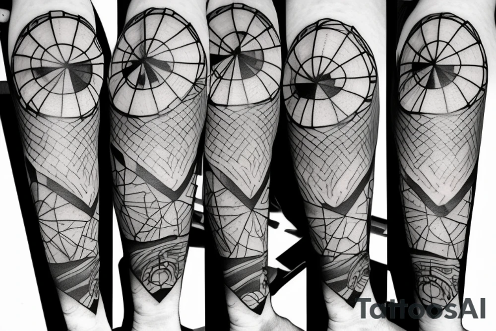 person falling with a parachute tattoo idea