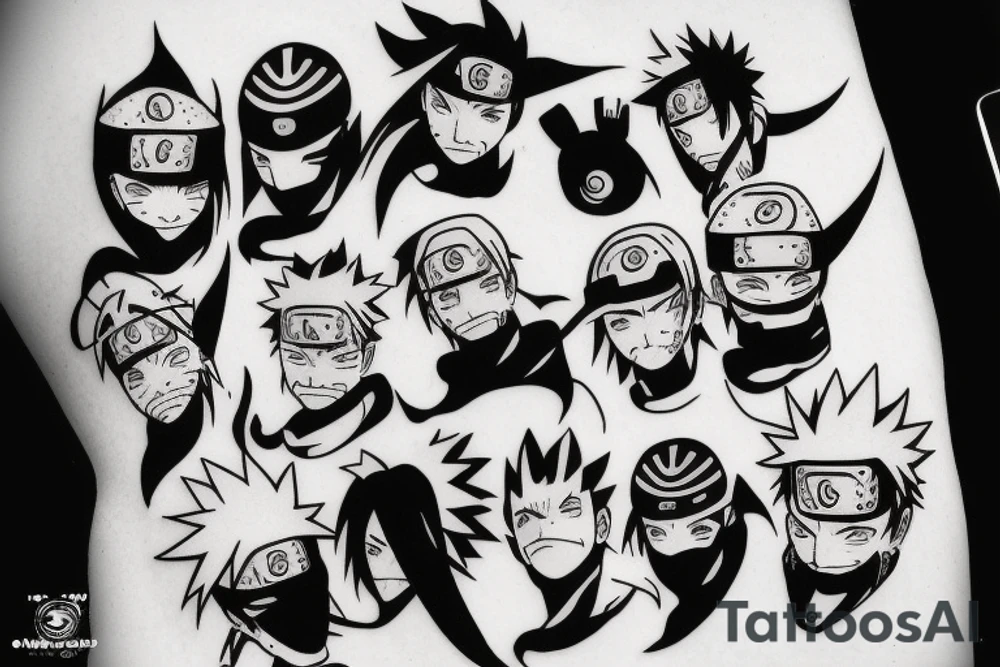 live, crazy, naruto, tattoo idea