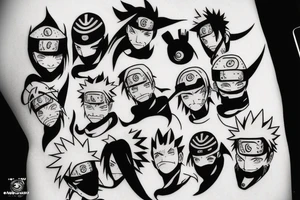 live, crazy, naruto, tattoo idea