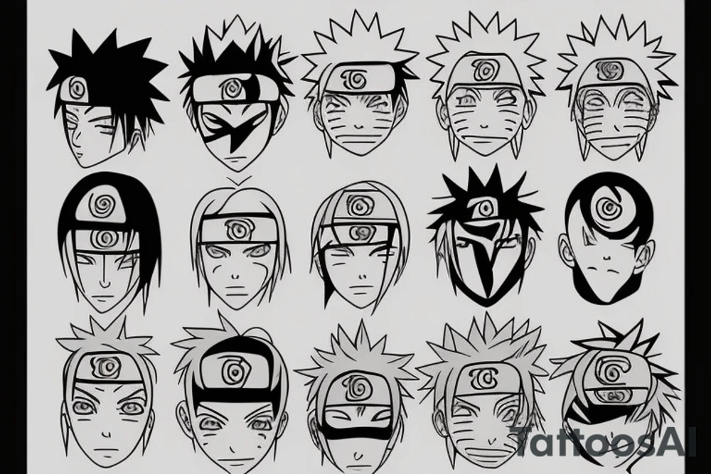 live, crazy, naruto, tattoo idea