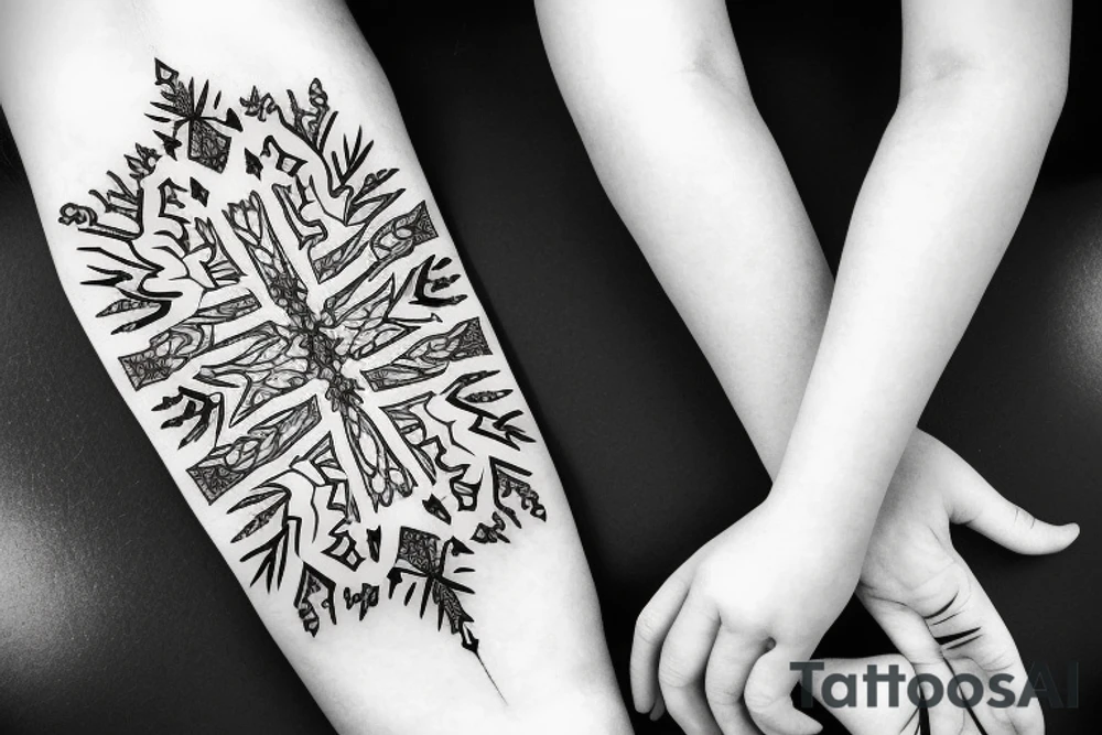Snowflake tattoo idea