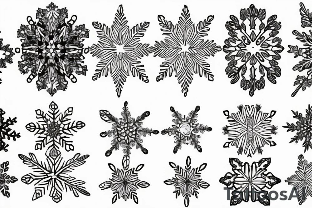 Snowflake tattoo idea