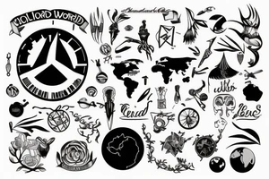 Different perspective of the world tattoo idea