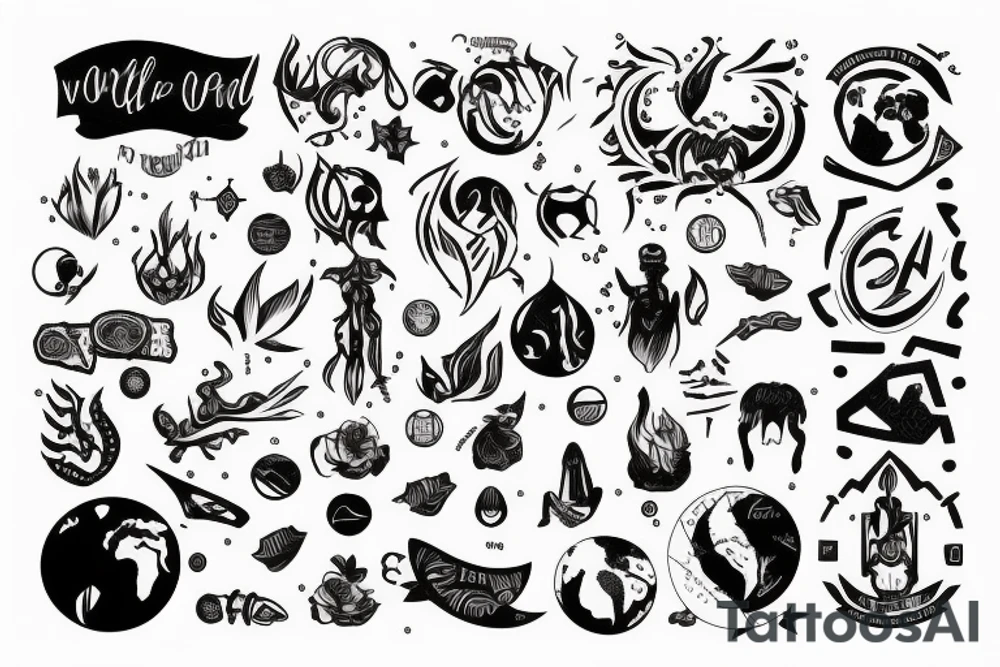 Different perspective of the world tattoo idea