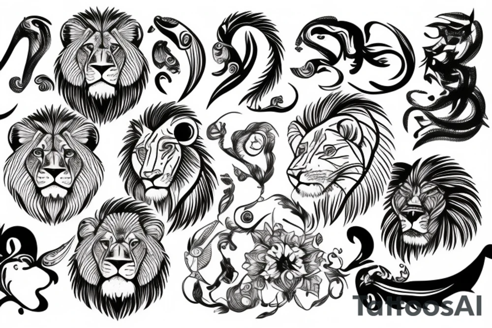 lion tattoo idea