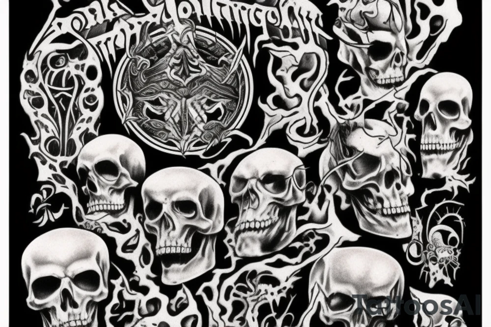 Death metal tattoo idea