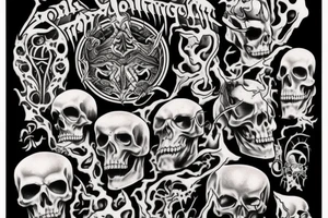 Death metal tattoo idea