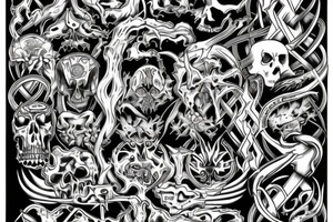 Death metal tattoo idea