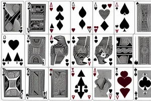 7 of hearts playing card tattoo idea