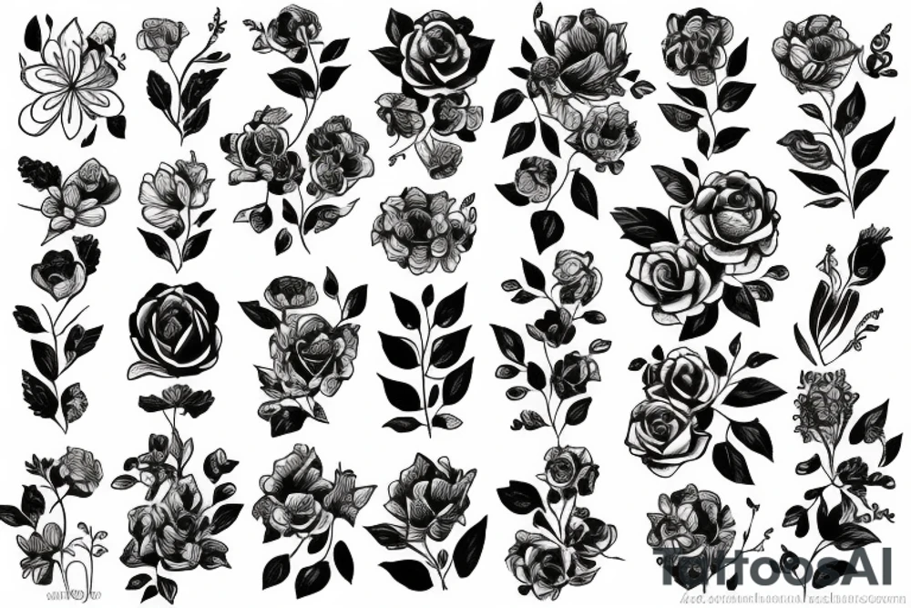 flowers tattoo idea