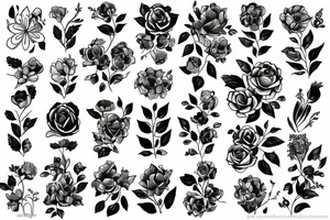 flowers tattoo idea