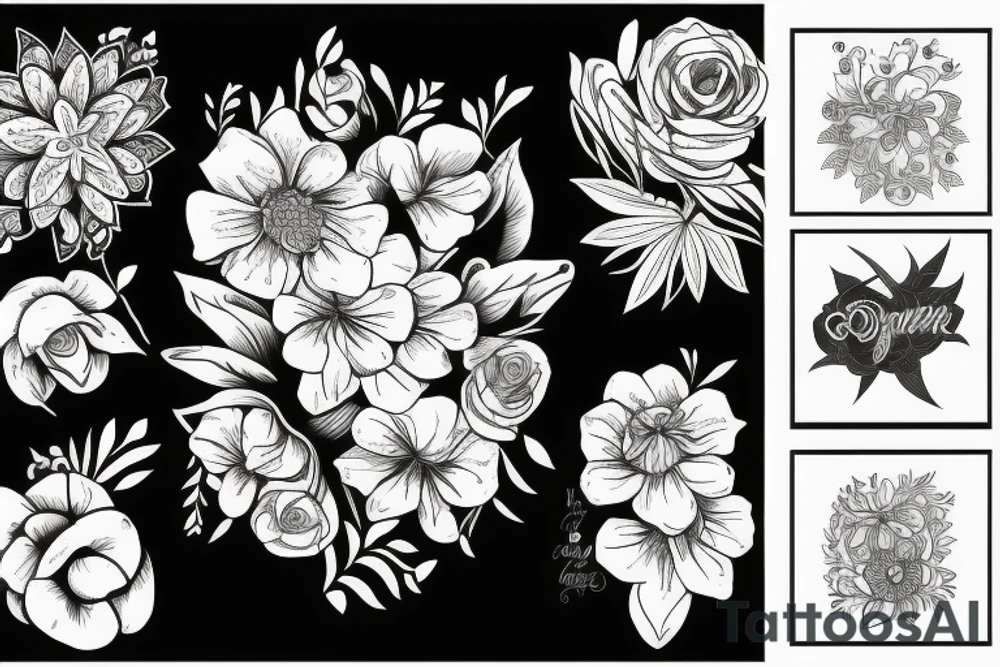 flowers tattoo idea