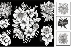 flowers tattoo idea
