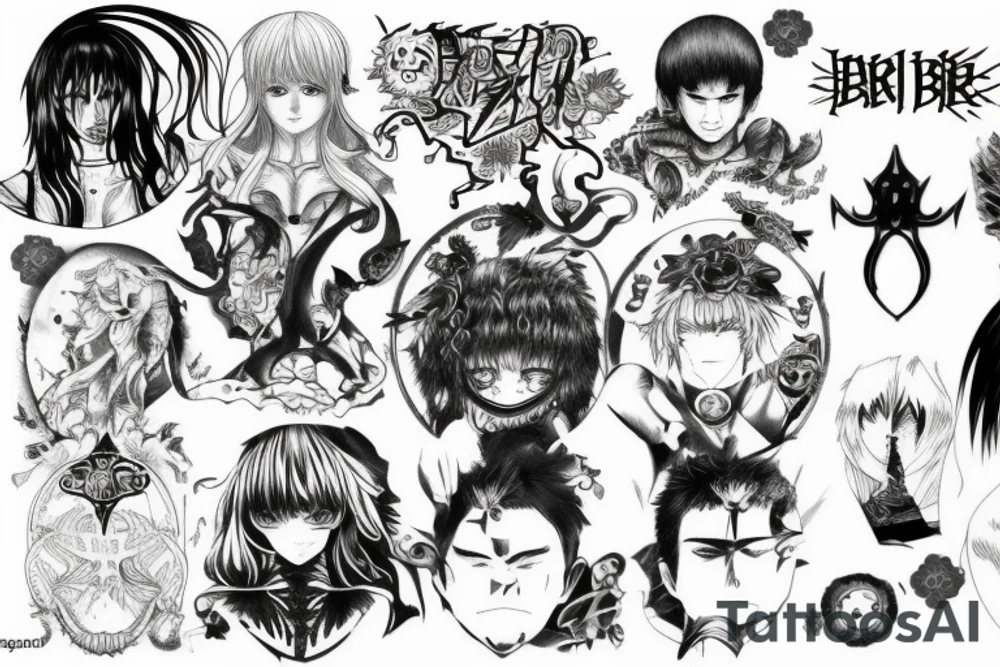 a tattoo from the anime Berserk tattoo idea