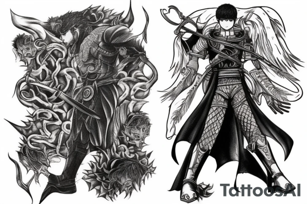 Guts from the anime Berserk tattoo idea