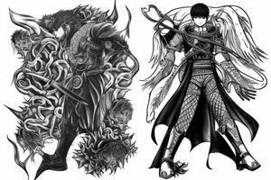 Guts from the anime Berserk tattoo idea