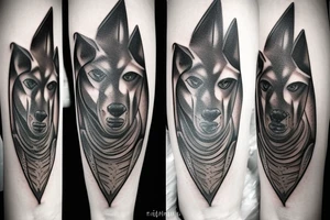 Anubis piramides tattoo idea