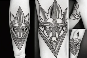 Anubis piramides tattoo idea