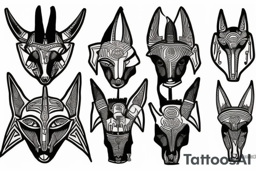 Anubis piramides tattoo idea